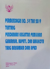 Permendagri No.54 Tahun 2019