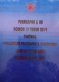 Permenpan Dan RB Nomor 13 Tahun 2019